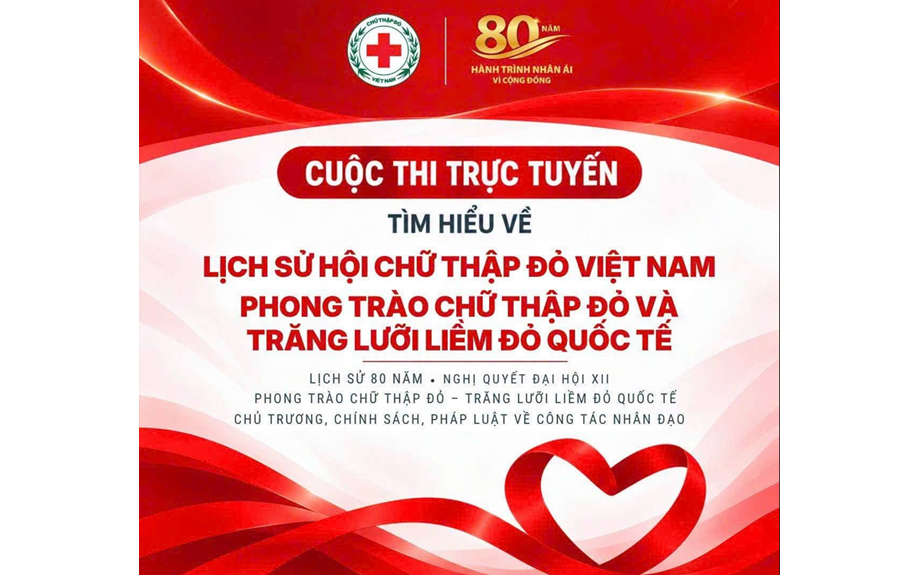 Trường Đại học Thủ Dầu Một hưởng ứng Cuộc thi trực tuyến tìm hiểu lịch sử Hội Chữ thập đỏ Việt Nam